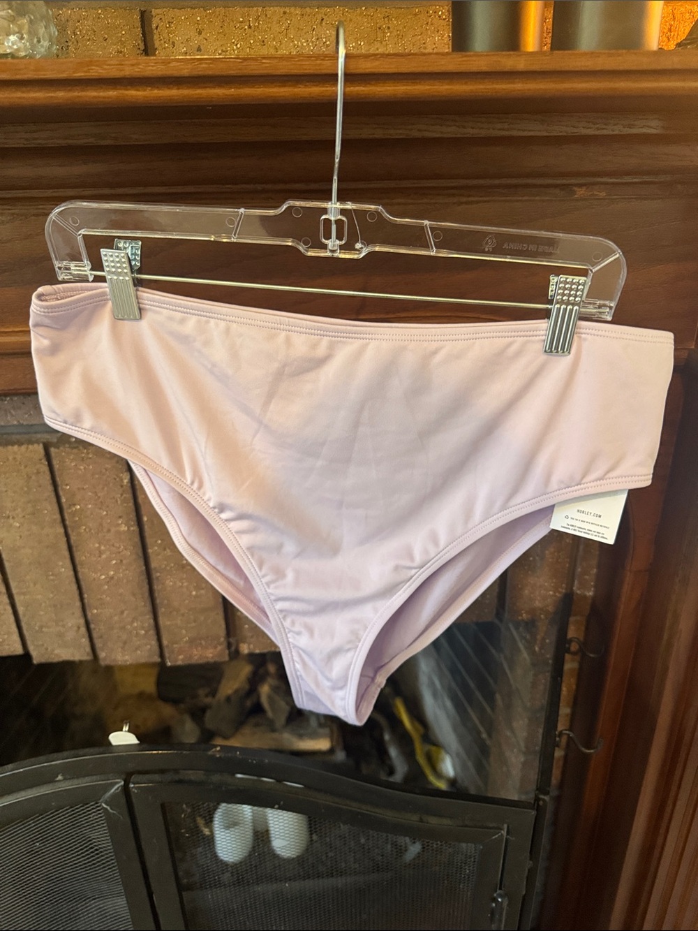 Hurley Lavender Bikini Bottoms with White Logo